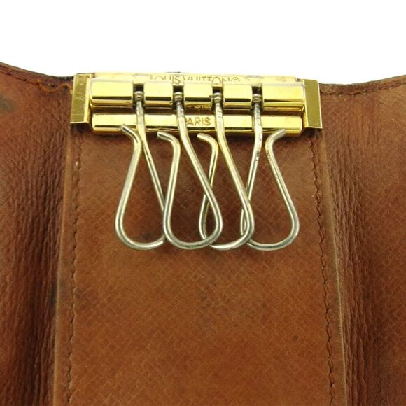 Louis Vuitton Key Case Monogram Beige Monogram Canvas Authentic Used B1140 - Picture 5 of 9